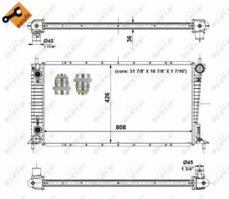 WILMINK GROUP wg1722995 -  Радиатор, охлаждение двигателя